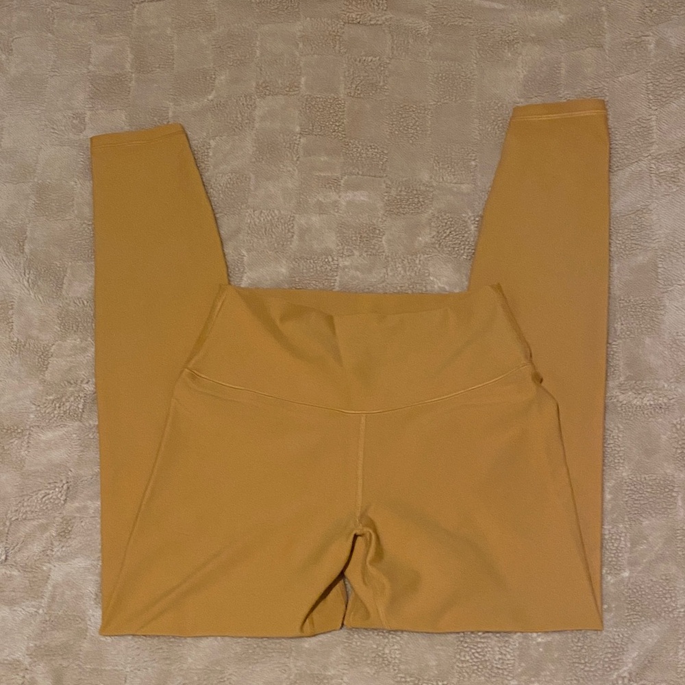 Mustard Yellow High-Waisted Leggings